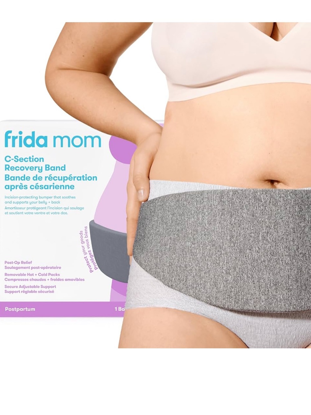 Frida Mom c-section recovery band - hot and cold packs